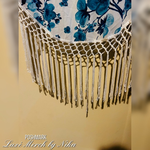 Fringe Kimono Dolce Bonita  - Size M - Floral Print - Picture 4 of 4